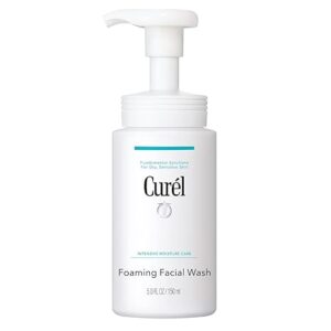 Curel Japanese Skin Care Foaming Daily Face Wash for Sensitive Skin