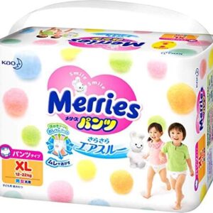 Merries Kao Baby Pants Diaper XL 38 Pieces x3 Bags Deal (12-22KG)