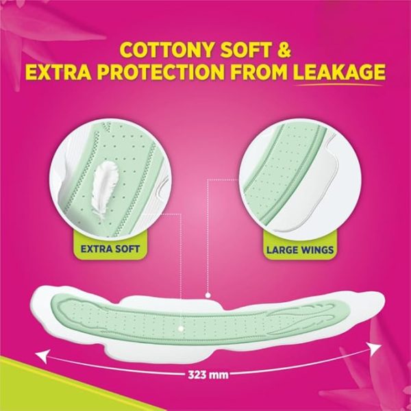 Sofy 99.9% Sanitary Pads - 44 Pads (Super XL Plus) - 323mm - 图片 4