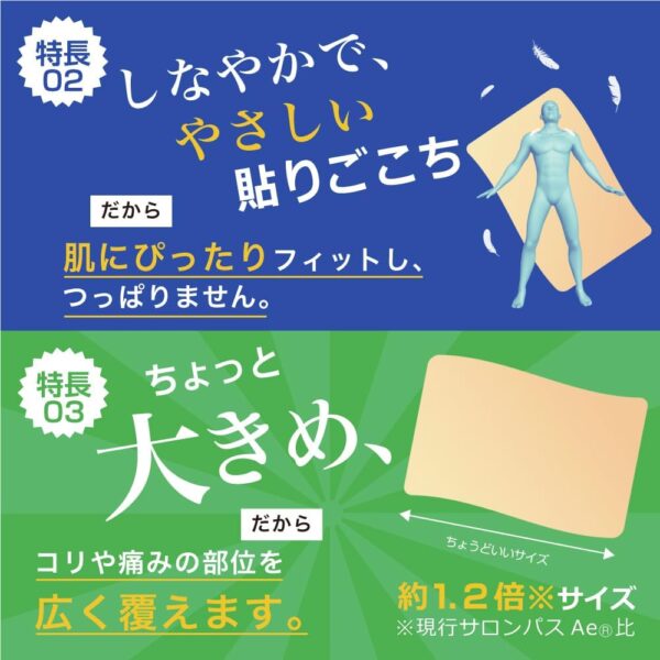サロンパス 80枚 久光製薬　貼り薬 目立ちにくい 湿布・テープ剤 腰痛 肩の痛み【第3類医薬品】 - 图片 5