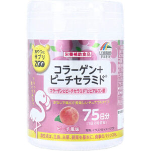ユニマットリケン おやつにサプリZOO コラーゲン+ピーチセラミド 75日分 150粒