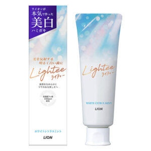 Lightee(ライティー) ホワイトニングケア ホワイトシトラスミント 100g 1本 ライオン 歯磨き粉 口臭予防 美白